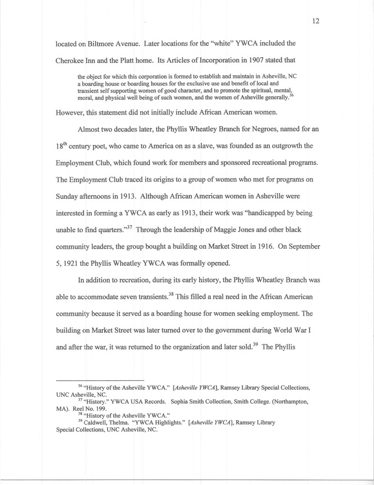 Its Articles of Incorporation in 1907 stated that